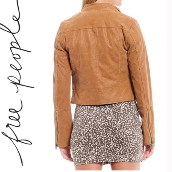 FREE PEOPLE Fenix Faux Leather Jacket - Picture 2 of 15